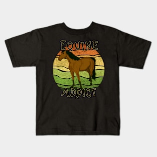 Equine addict N2 - green Kids T-Shirt